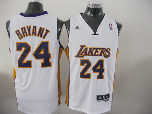 NBA Los Angeles Lakers 24 Kobe Bryant Swingman White Jersey